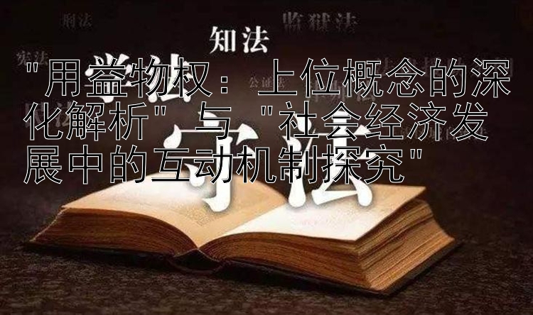 上位概念的深化解析 与 社会经济发展中的互动机制探究