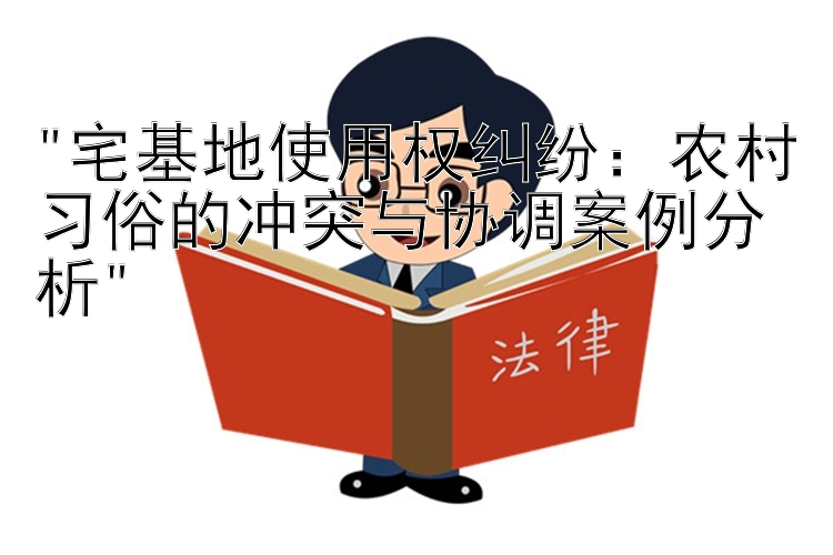 宅基地使用权纠纷：农村习俗的冲突与协调案例分析