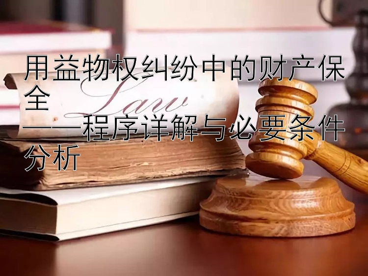 用益物权纠纷中的财产保全  
——程序详解与必要条件分析