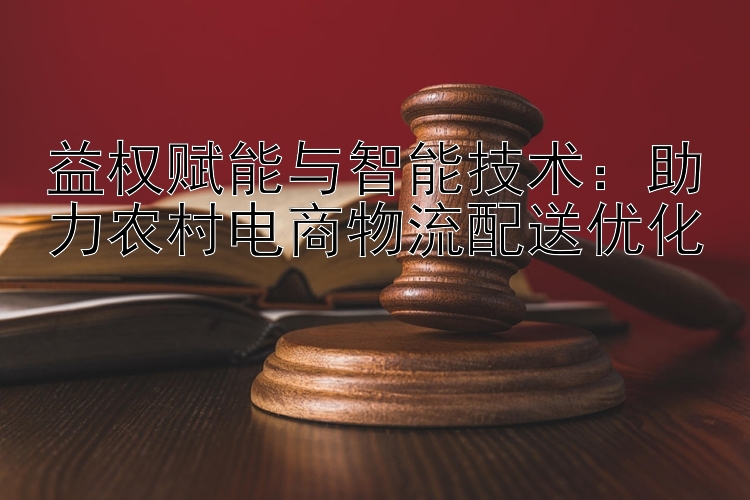 益权赋能与智能技术：助力农村电商物流配送优化