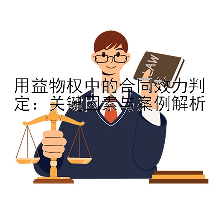 用益物权中的合同效力判定：关键因素与案例解析